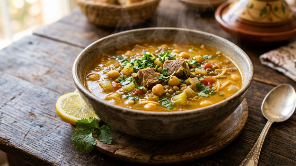 شوربة الحريرة المغربية التقليدية
