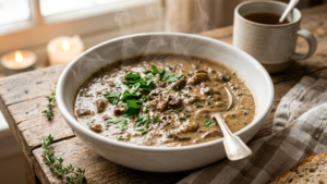 شوربة كريمة الفطر